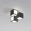 Contemporary Geometric LED Flush Mount Ceiling Lamp for Modern Living Room and Bedroom