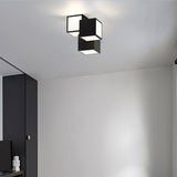 Contemporary Geometric LED Flush Mount Ceiling Lamp for Modern Living Room and Bedroom