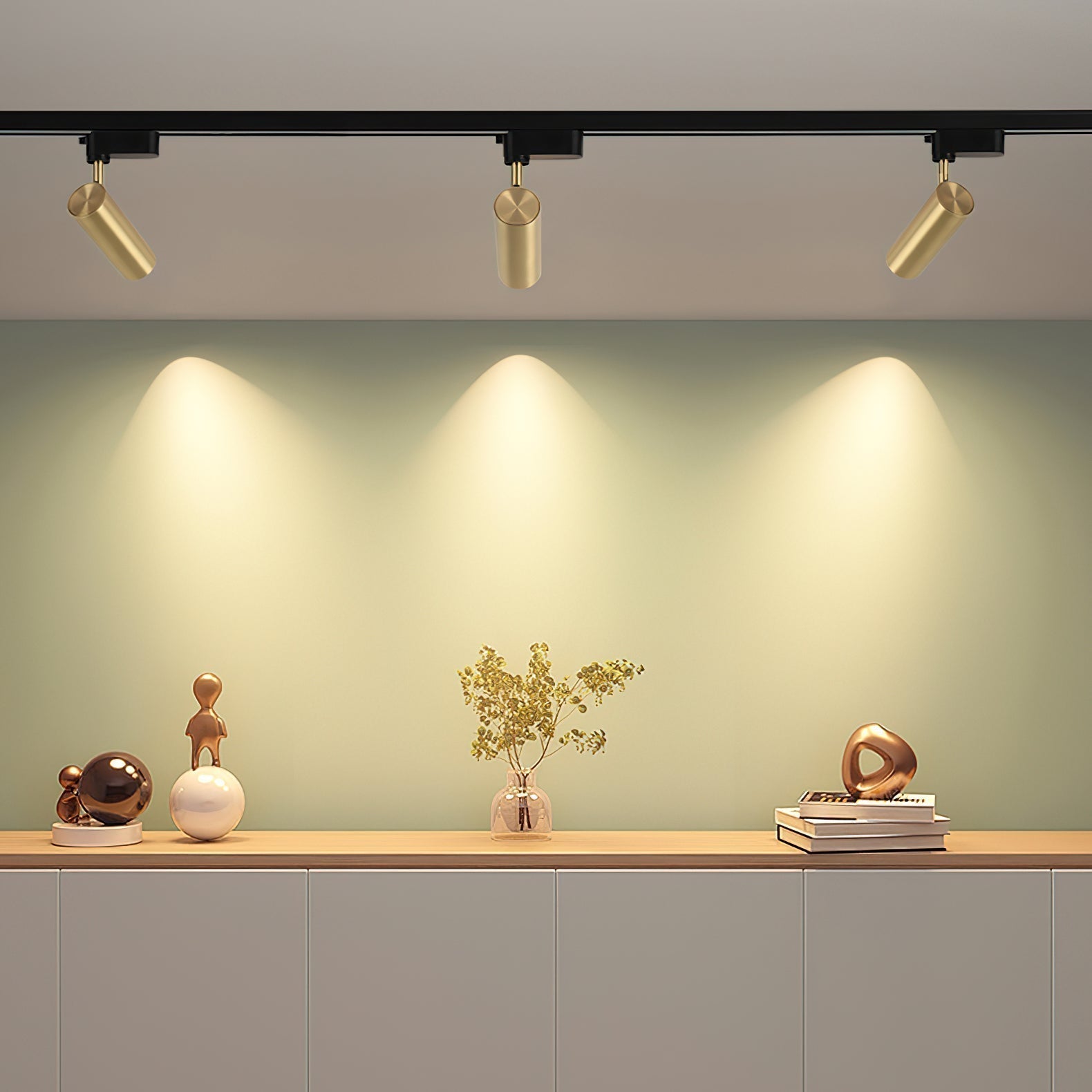 Modern Adjustable LED Linear Rail Track Light for Kitchen and Workspace Lighting