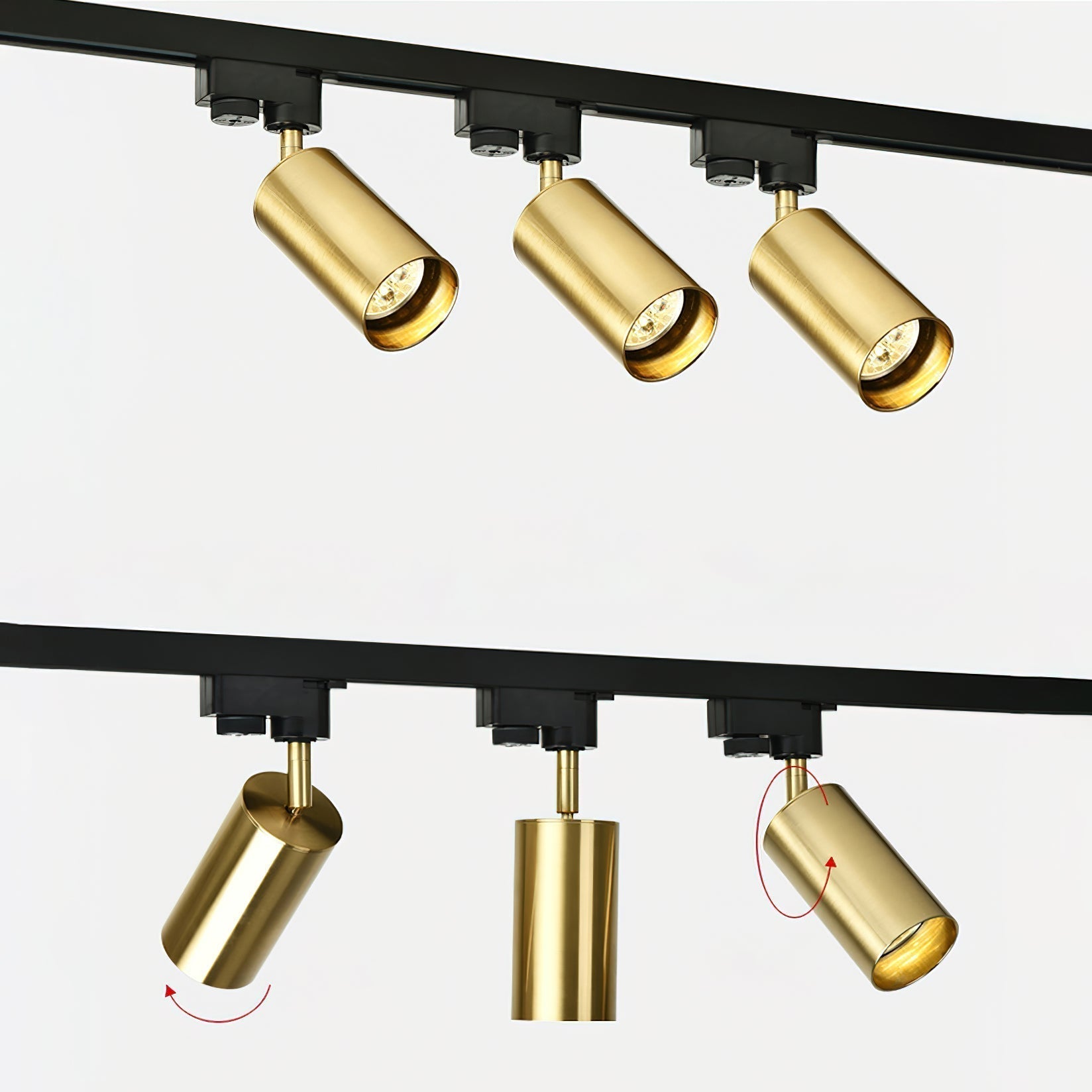 Modern Adjustable LED Linear Rail Track Light for Kitchen and Workspace Lighting