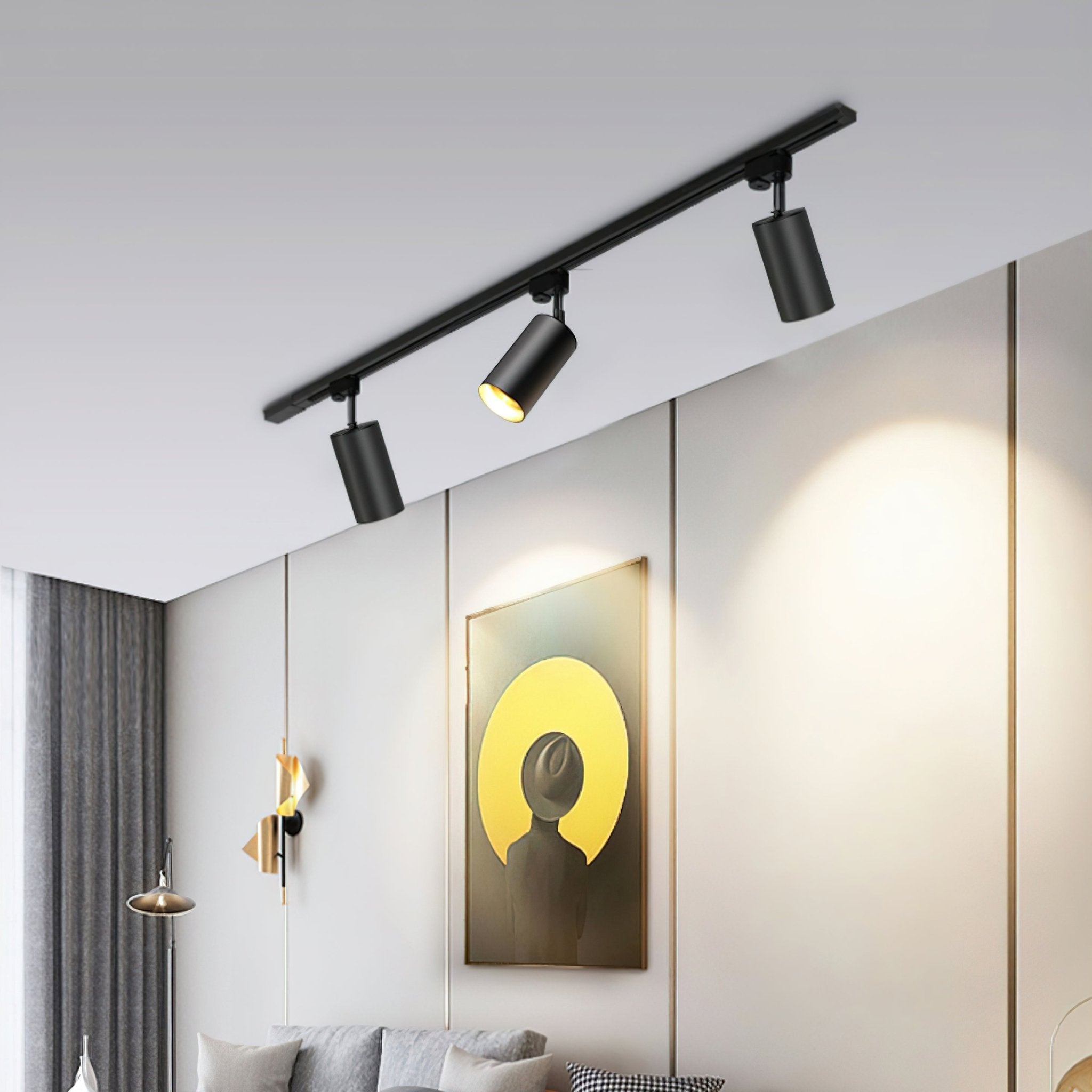 Modern Adjustable LED Linear Rail Track Light for Kitchen and Workspace Lighting