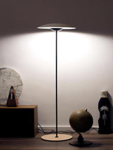 Modern Adjustable LED Floor Lamp with Directional Suspension and Aluminum Frame