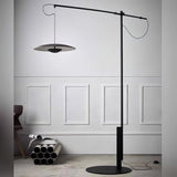 Modern Adjustable LED Floor Lamp with Directional Suspension and Aluminum Frame