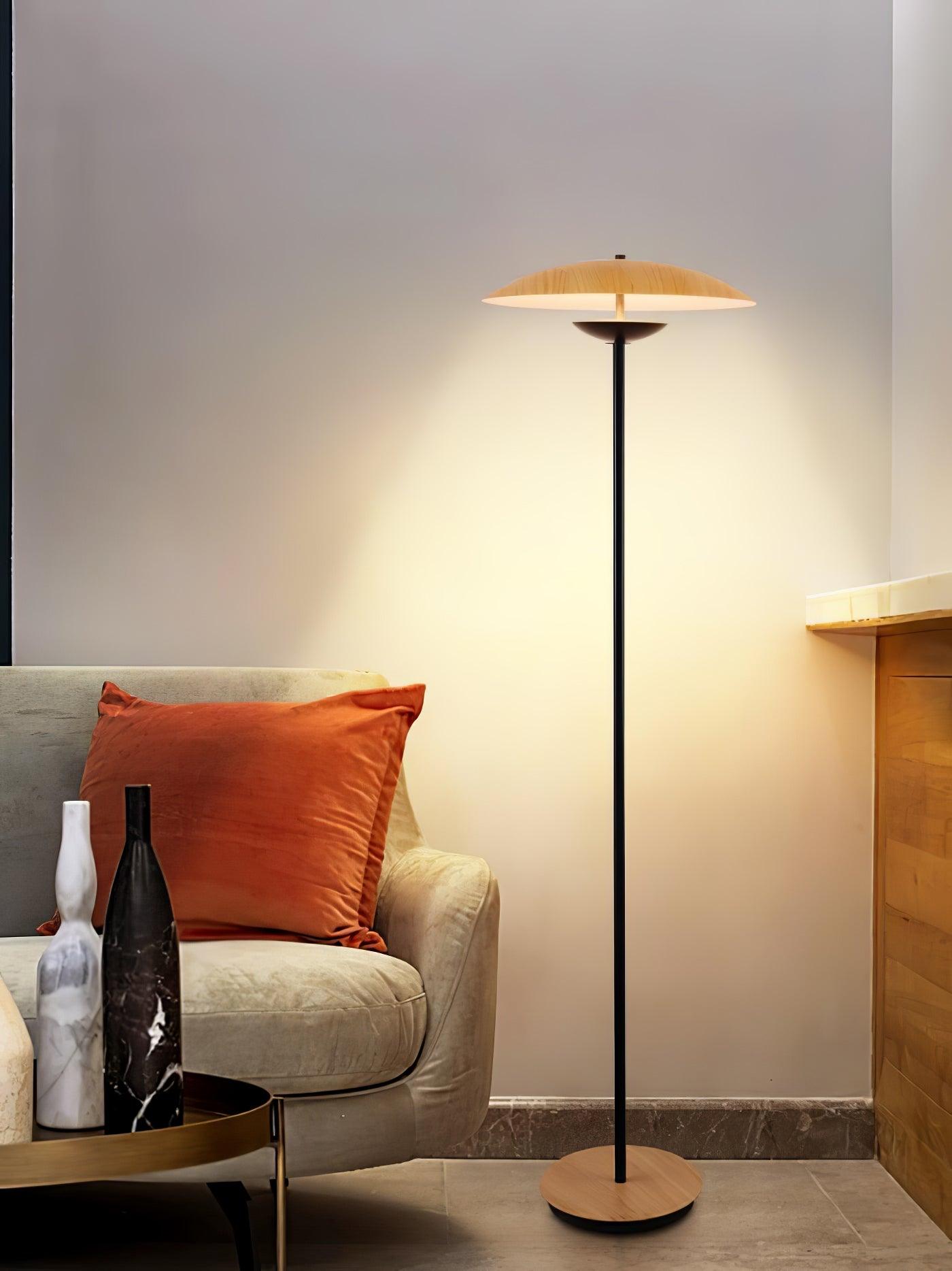 Modern Adjustable LED Floor Lamp with Directional Suspension and Aluminum Frame