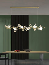 luxury-ginkgo-leaf-linear-chandelier-gold-metal-bar-light-with-white-ceramic-petal-shades