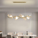 luxury-ginkgo-leaf-linear-chandelier-gold-metal-bar-light-with-white-ceramic-petal-shades