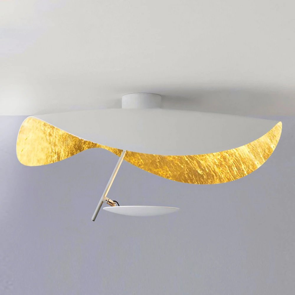 Giorgio Modern LED Flush Mount Ceiling Light with Minimalist Curved Disc Shade