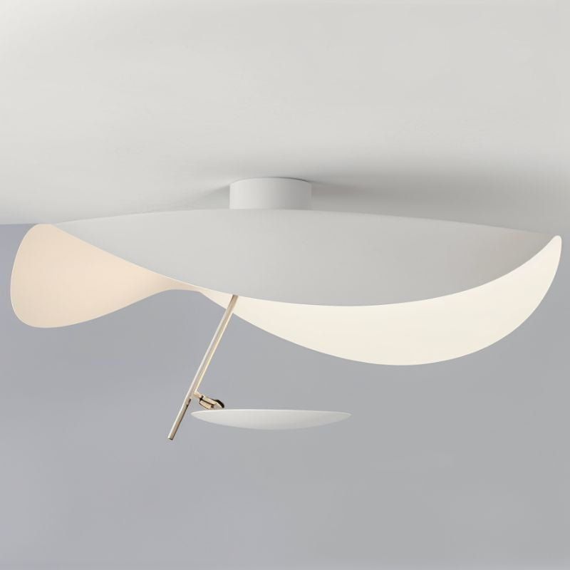 Giorgio Modern LED Flush Mount Ceiling Light with Minimalist Curved Disc Shade