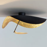 Giorgio Modern LED Flush Mount Ceiling Light with Minimalist Curved Disc Shade