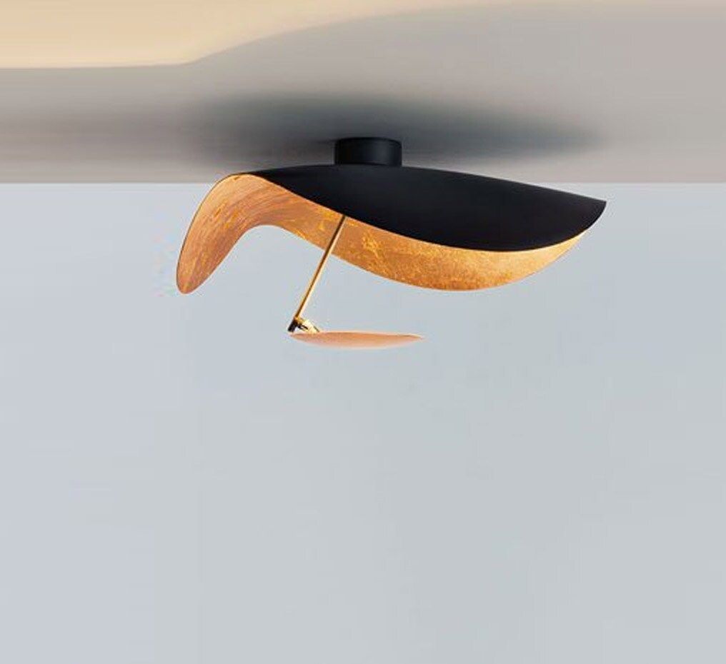 Giorgio Modern LED Flush Mount Ceiling Light with Minimalist Curved Disc Shade