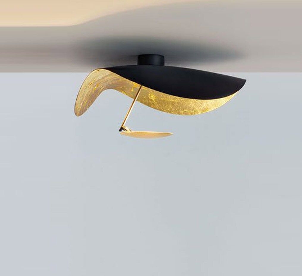 Giorgio Modern LED Flush Mount Ceiling Light with Minimalist Curved Disc Shade