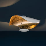 Giorgio Modern LED Flush Mount Ceiling Light with Minimalist Curved Disc Shade