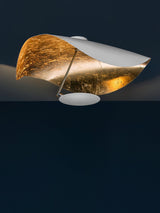 Giorgio Modern LED Flush Mount Ceiling Light with Minimalist Curved Disc Shade
