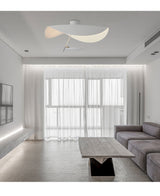 Modern Minimalist Giorgio Curving Disc LED Pendant Light with Adjustable Hanging Height