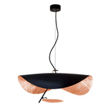 Modern Minimalist Giorgio Curving Disc LED Pendant Light with Adjustable Hanging Height