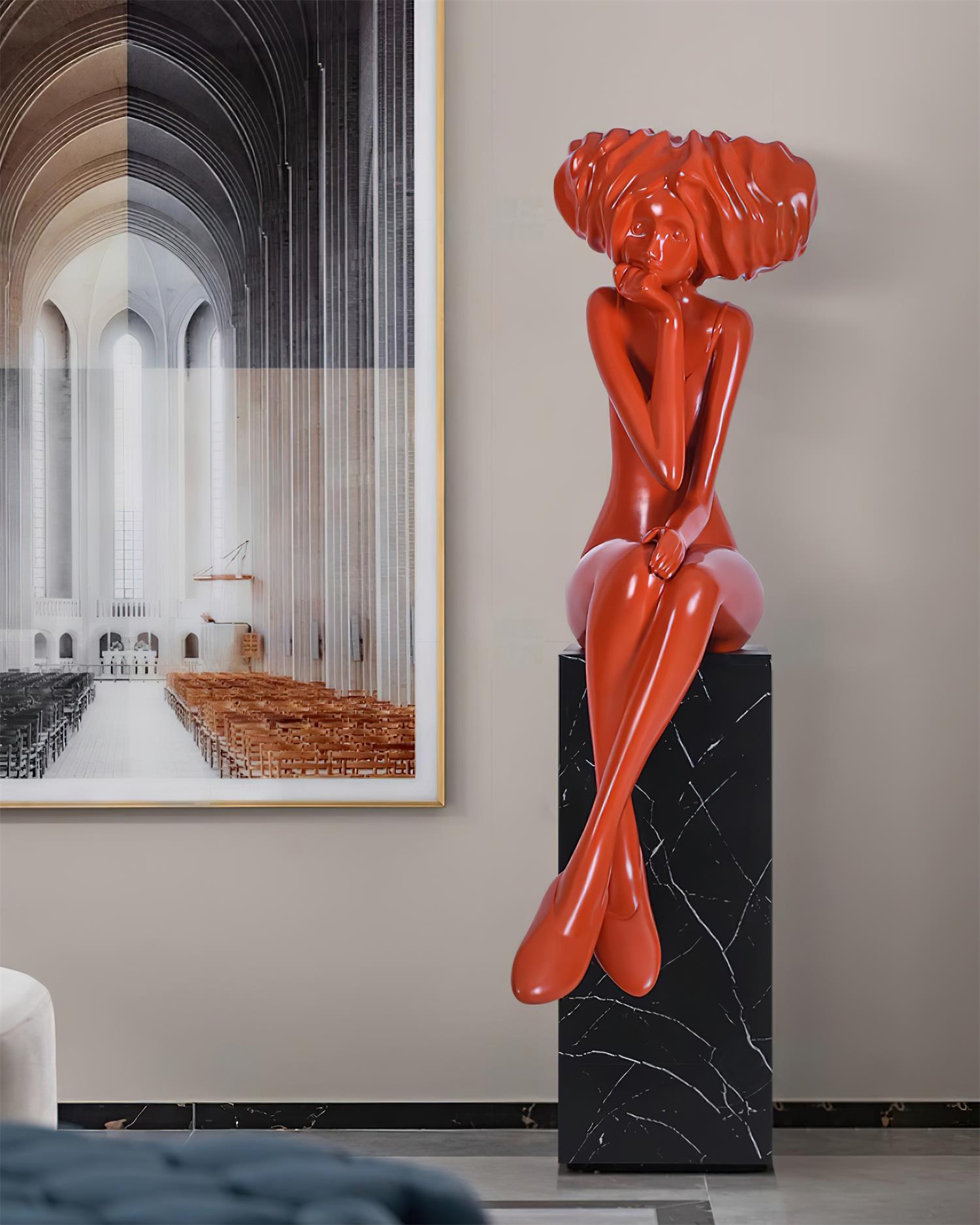 modern-girl-meditation-sculpture-large-indoor-decorative-statue-for-contemporary-home-decor