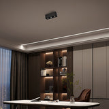 Modern Square LED Surface Mounted Spotlight Steel Flush Mount Ceiling Light for Living Room Shop