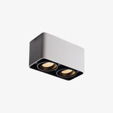 Modern Square LED Surface Mounted Spotlight Steel Flush Mount Ceiling Light for Living Room Shop