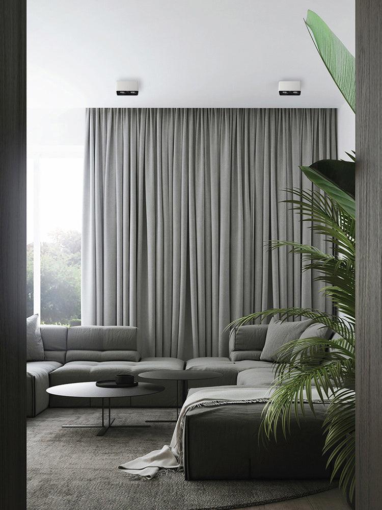Modern Square LED Surface Mounted Spotlight Steel Flush Mount Ceiling Light for Living Room Shop