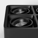 Modern Square LED Surface Mounted Spotlight Steel Flush Mount Ceiling Light for Living Room Shop