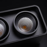 Modern Square LED Surface Mounted Spotlight Steel Flush Mount Ceiling Light for Living Room Shop