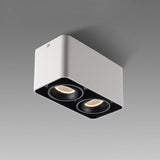 Modern Square LED Surface Mounted Spotlight Steel Flush Mount Ceiling Light for Living Room Shop