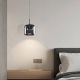 modern-smoke-gray-glass-drum-pendant-light-with-3-color-changing-led-technology