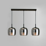 modern-smoke-gray-glass-drum-pendant-light-with-3-color-changing-led-technology