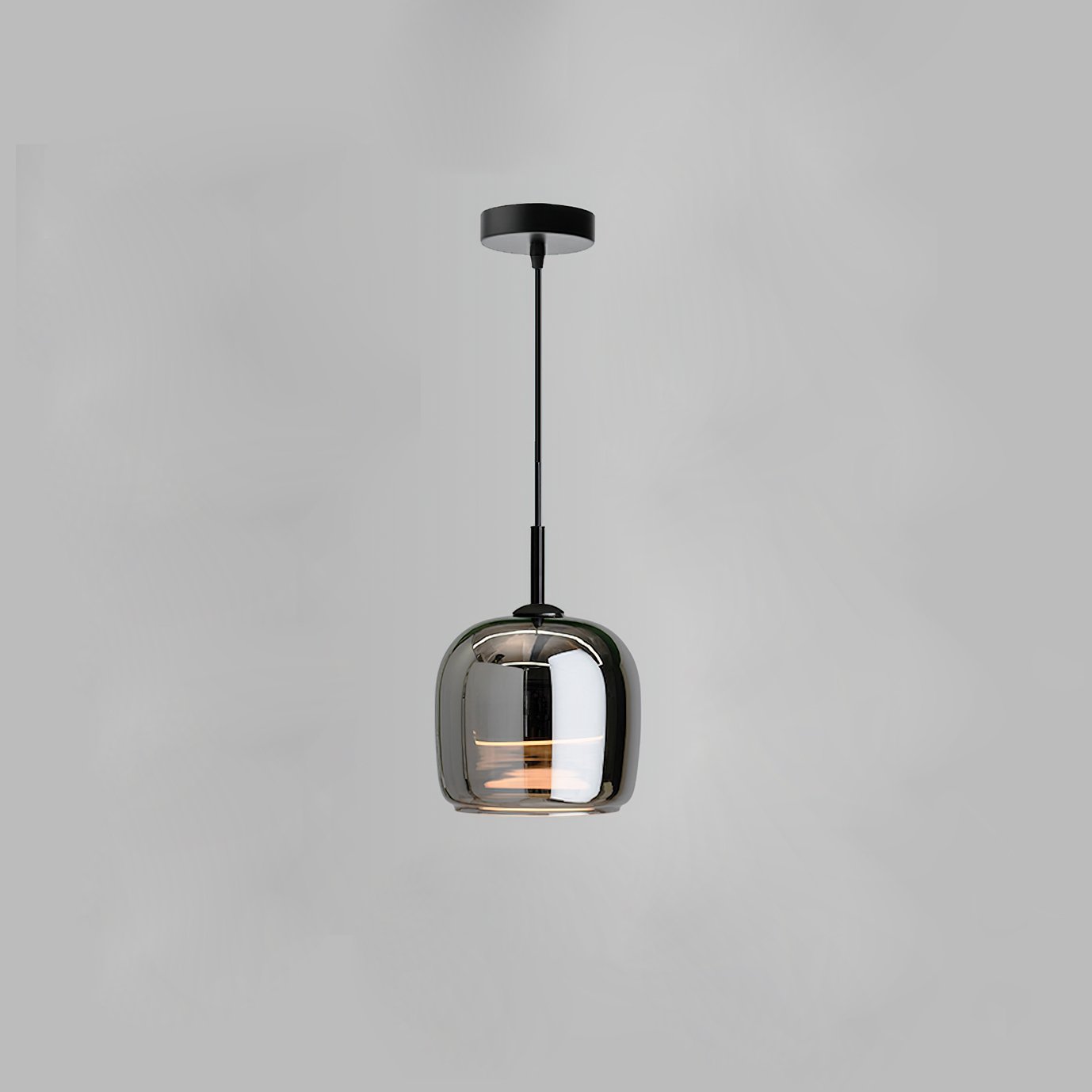 modern-smoke-gray-glass-drum-pendant-light-with-3-color-changing-led-technology