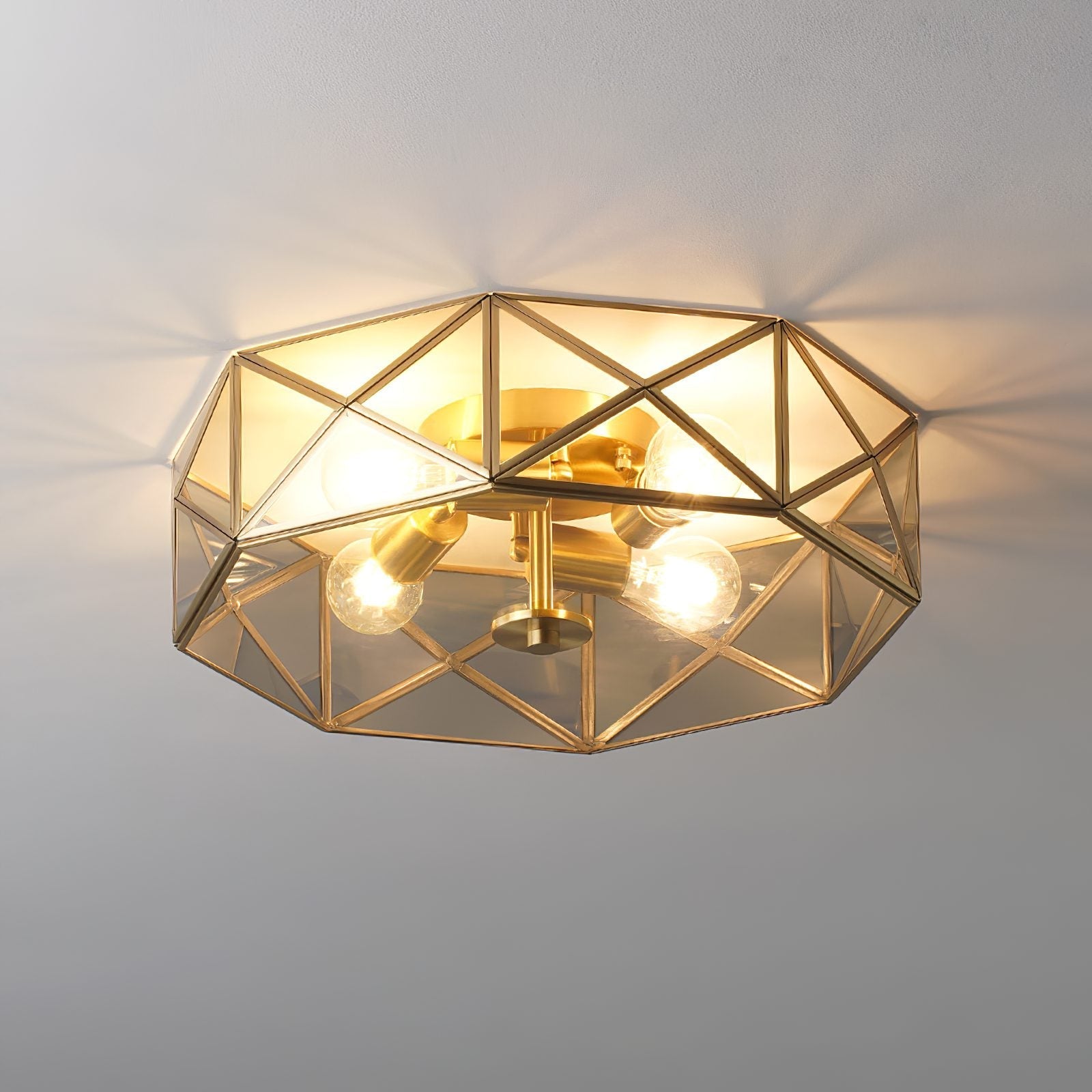 modern-geometric-polyhedron-glass-flush-mount-ceiling-light-brass-metal-base-industrial-retro-fixture