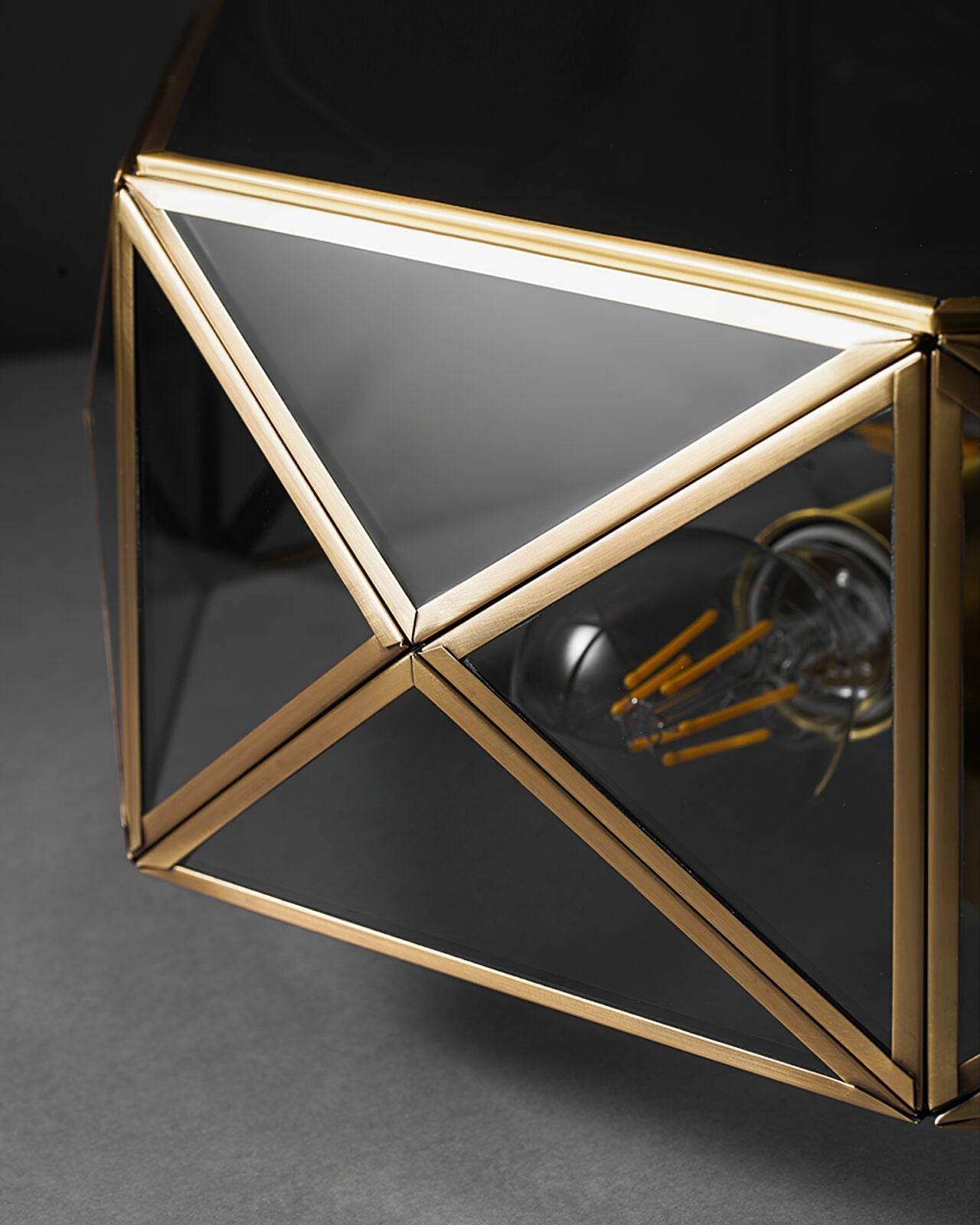 modern-geometric-polyhedron-glass-flush-mount-ceiling-light-brass-metal-base-industrial-retro-fixture