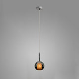 Glo Modern Glass Globe Pendant Light with Metallic Finish for Interior Lighting