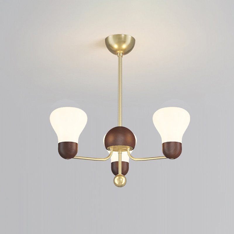 vintage-walnut-wood-chandelier-with-creamy-glass-shades-for-living-dining-room