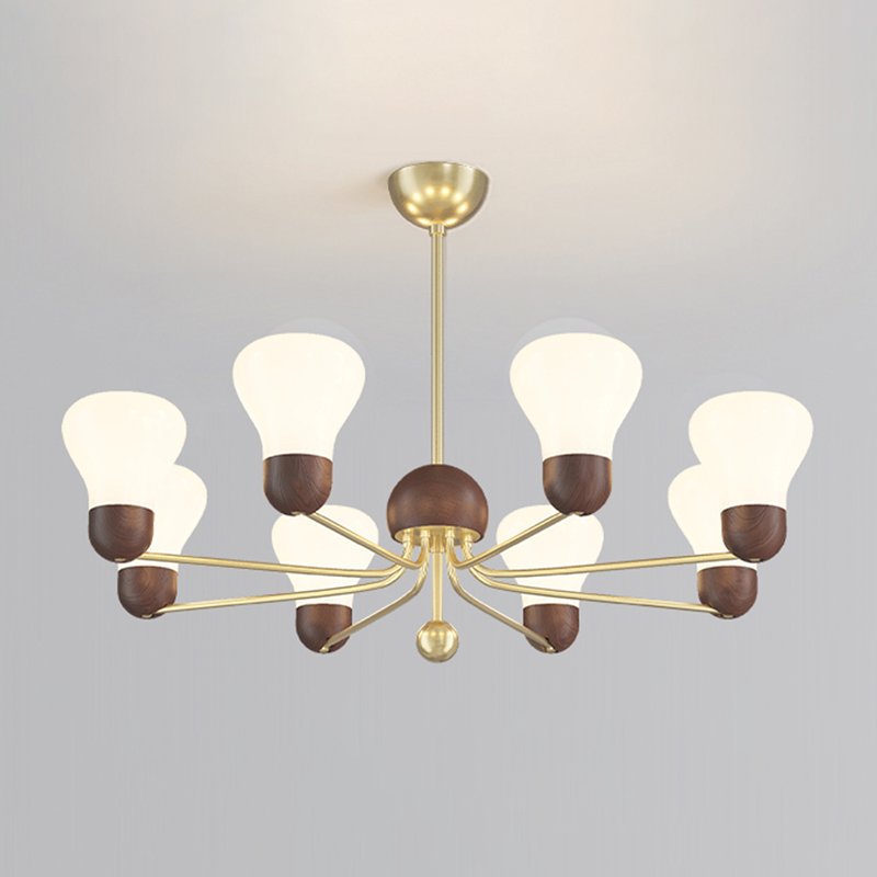 vintage-walnut-wood-chandelier-with-creamy-glass-shades-for-living-dining-room