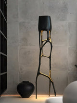 Modern Gothic Sculptural Floor Lamp Organic Web Style Torchiere Light for Art Inspired Interiors