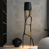 Modern Gothic Sculptural Floor Lamp Organic Web Style Torchiere Light for Art Inspired Interiors