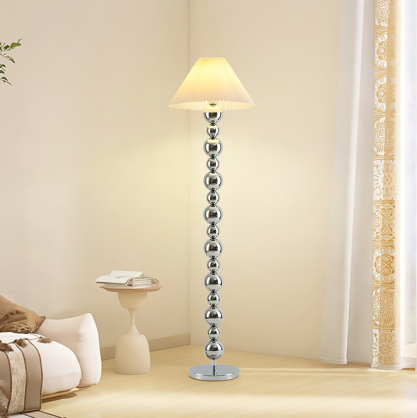 modern-gourd-shape-pleated-floor-lamp-vintage-fabric-shade-standing-light-for-living-room
