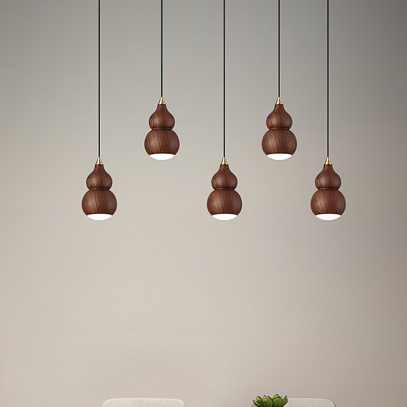 handcrafted-black-walnut-wooden-gourd-led-pendant-light-for-kitchen-island-and-dining-room