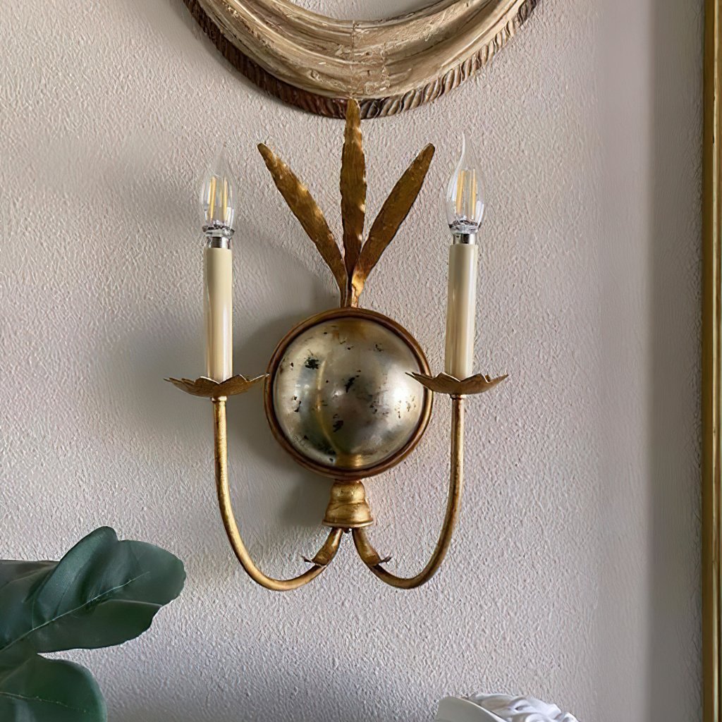 classic-distressed-brass-wall-sconce-with-antique-mirror-accent-for-traditional-hallways-and-living-rooms