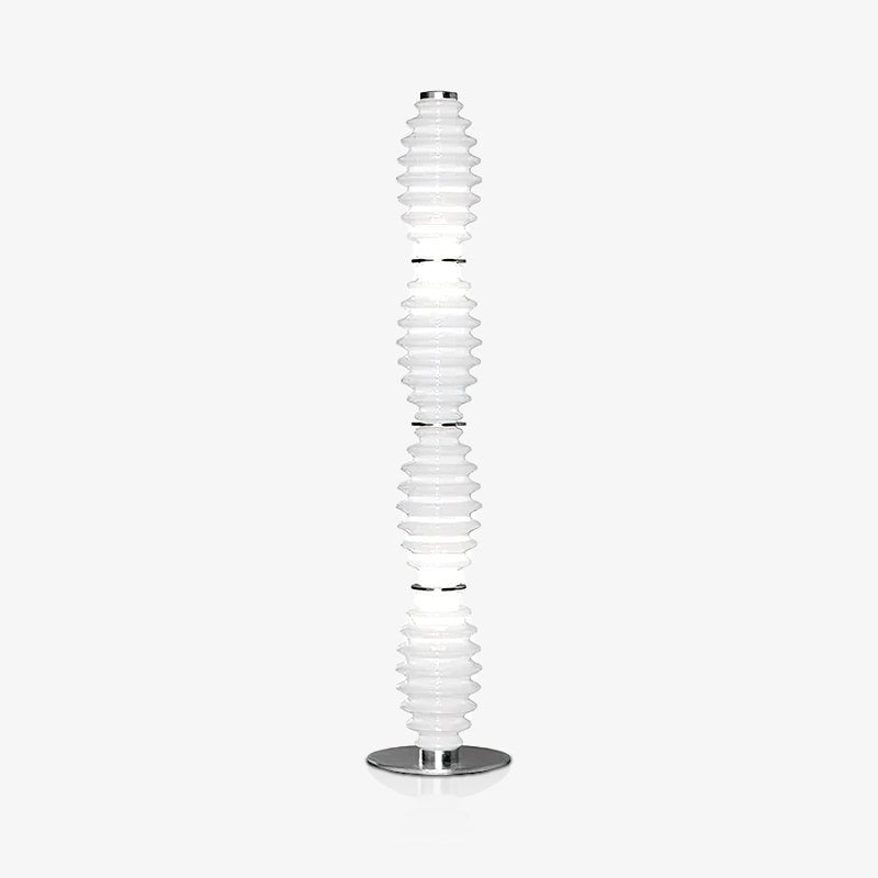 Modern Grand Collier Blown Glass Floor Lamp Chrome Standing Ambient Light for Living Room