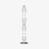 Modern Grand Collier Blown Glass Floor Lamp Chrome Standing Ambient Light for Living Room