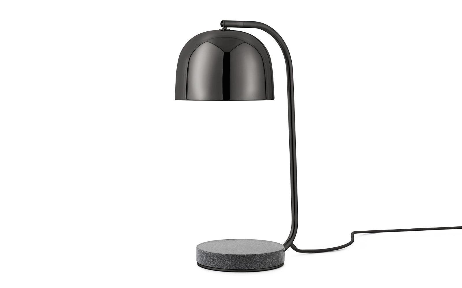 Grant Modern Marble Base Table Lamp with Adjustable Tilt Metal Shade for Bedside and Living Room