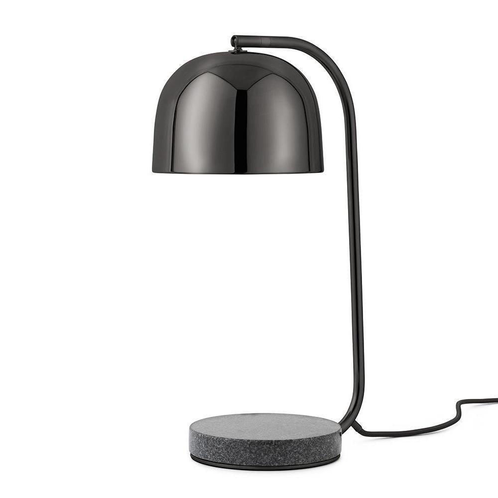 Grant Modern Marble Base Table Lamp with Adjustable Tilt Metal Shade for Bedside and Living Room