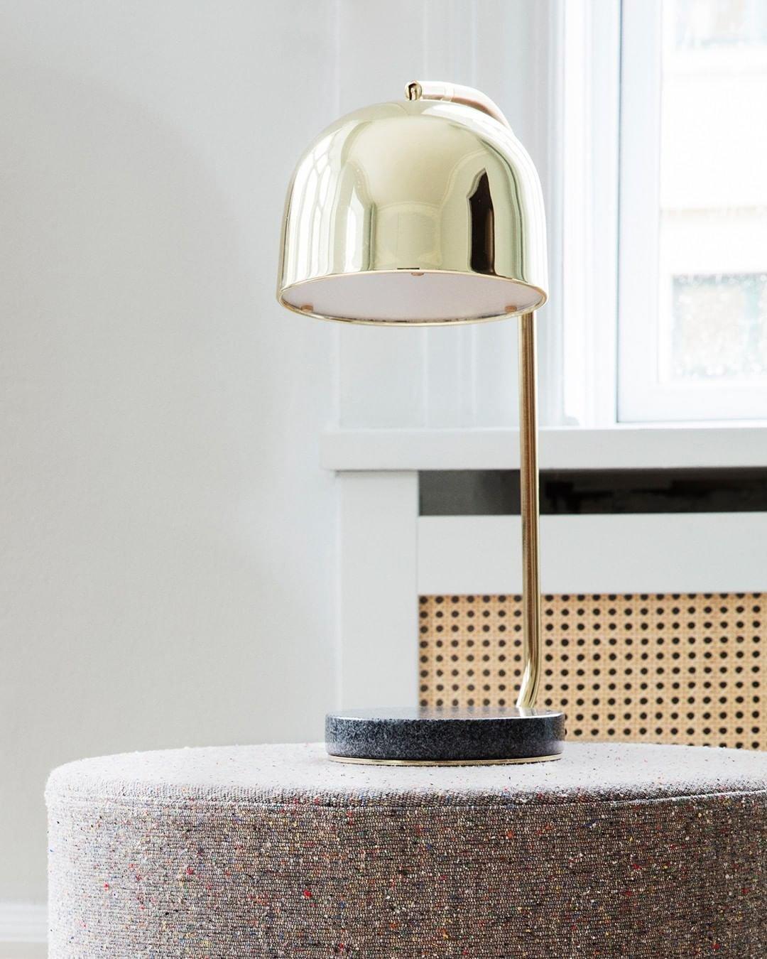 Grant Modern Marble Base Table Lamp with Adjustable Tilt Metal Shade for Bedside and Living Room