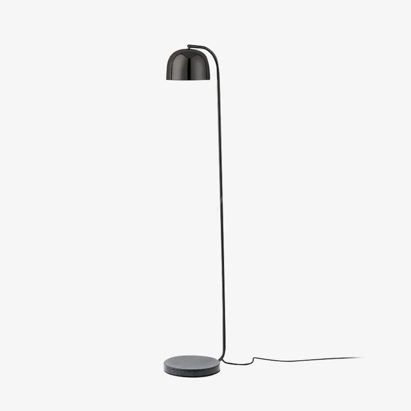 Modern Grant Tall Standing Floor Lamp with Granite Base and Adjustable Metal Shade