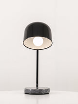 Grant Modern Marble Base Table Lamp with Adjustable Tilt Metal Shade for Bedside and Living Room