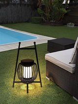 Grau Portable LED Outdoor Desk Lamp Waterproof Decorative Table Light for Lawns and Gardens