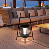 Grau Portable LED Outdoor Desk Lamp Waterproof Decorative Table Light for Lawns and Gardens