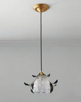 vintage-nature-inspired-green-leaf-floral-pendant-light-with-glass-flower-shade