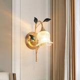 elegant-green-leaf-floral-sconce-wall-light-with-glass-petal-and-crystal-accents